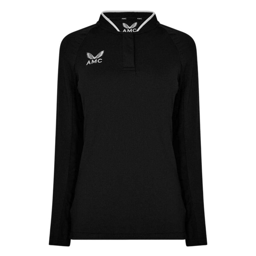 Castore Womens/Ladies  Long-Sleeved Polo Shirt / Black